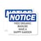 Signmission Free Organic Manure Have A Happy Garden, 14 in W x Rectangle, Vinyl Decal OS-2PACK-NS-D-1014-L-12915 - alternate 1